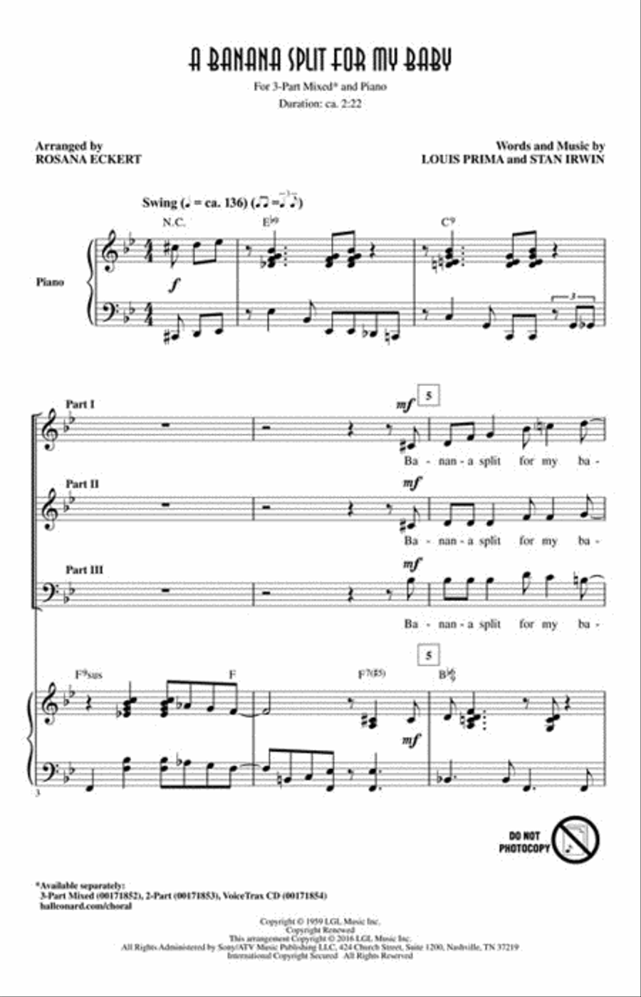<br>Sheet music extract