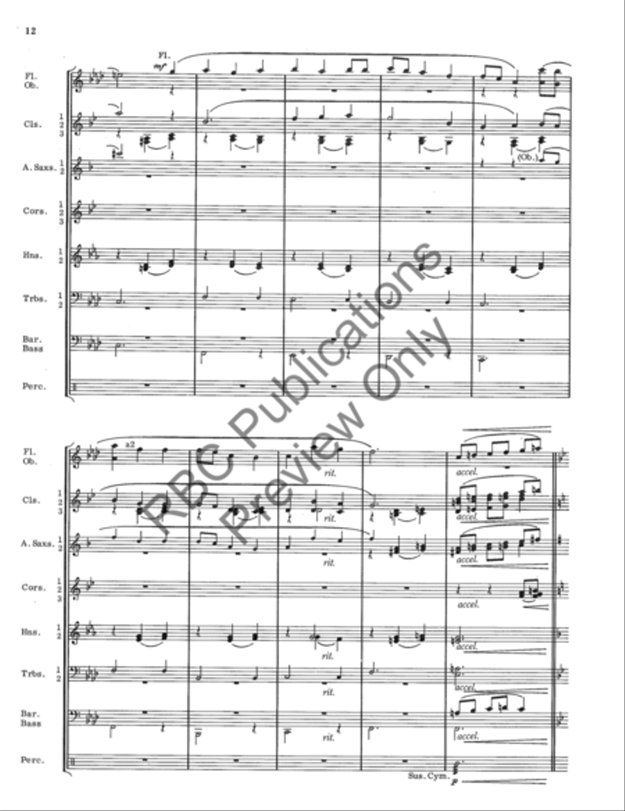 Coasts Of High Barbary Coasts Of High Barbary Concert Band scores gallery preview page 13