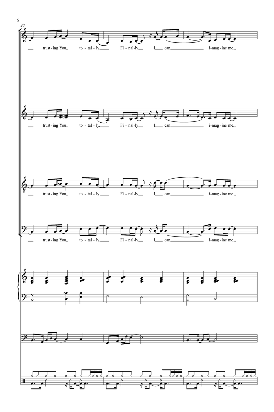 Imagine Me 4-Part scores gallery preview page 6