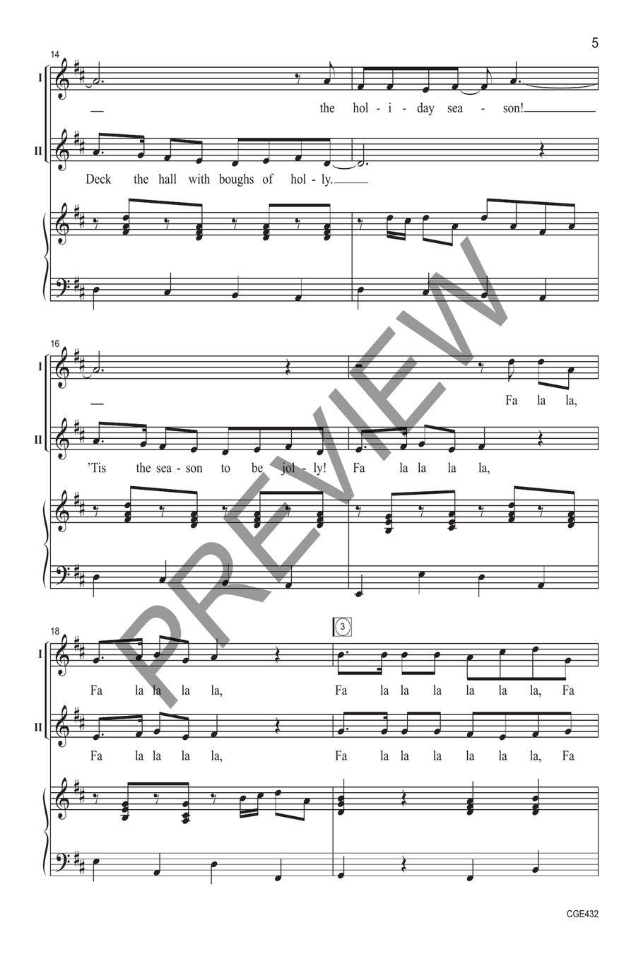 Together In Song at Christmas - Two-part 2-Part scores gallery preview page 5
