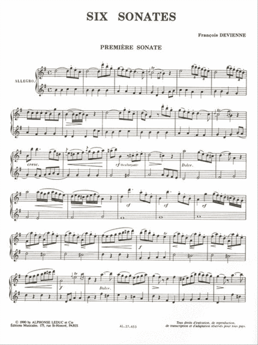 6 Sonates En Duo Vol.1 (miscellaneous) String Duet scores gallery preview page 2