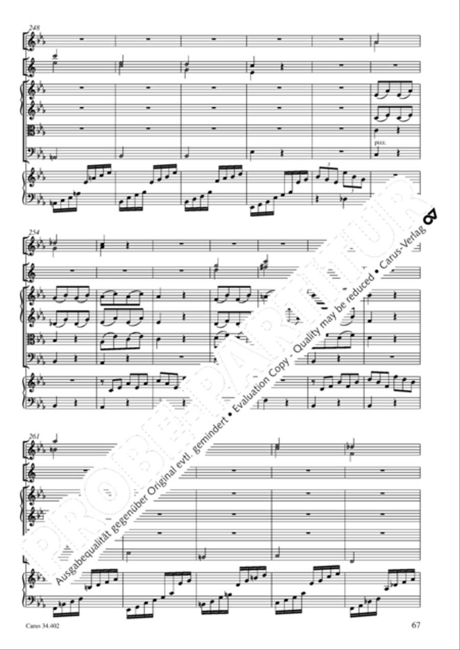 Concerto grosso for cembalo or piano Horn scores gallery preview page 68
