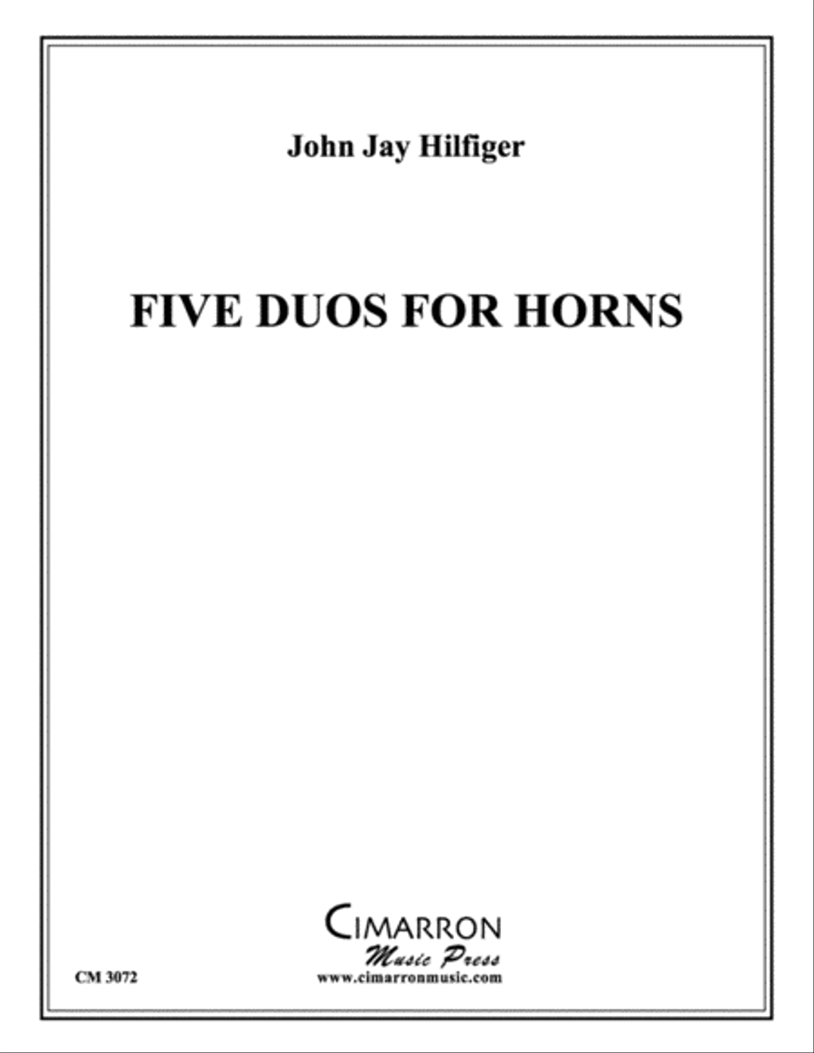 Five Duos for Horn Brass Duet scores gallery preview page 1