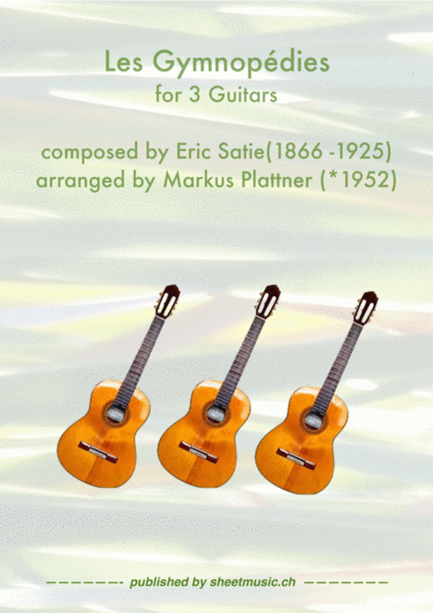 Three Gymnopedies for Guitar Trio image number null