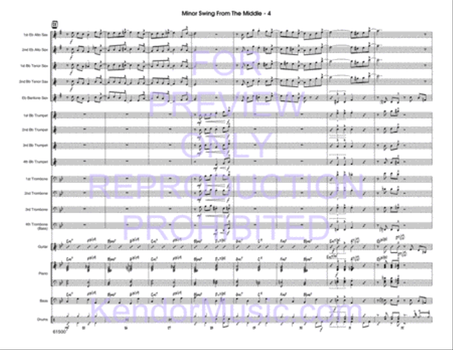 Minor Swing From The Middle Jazz Ensemble scores gallery preview page 5