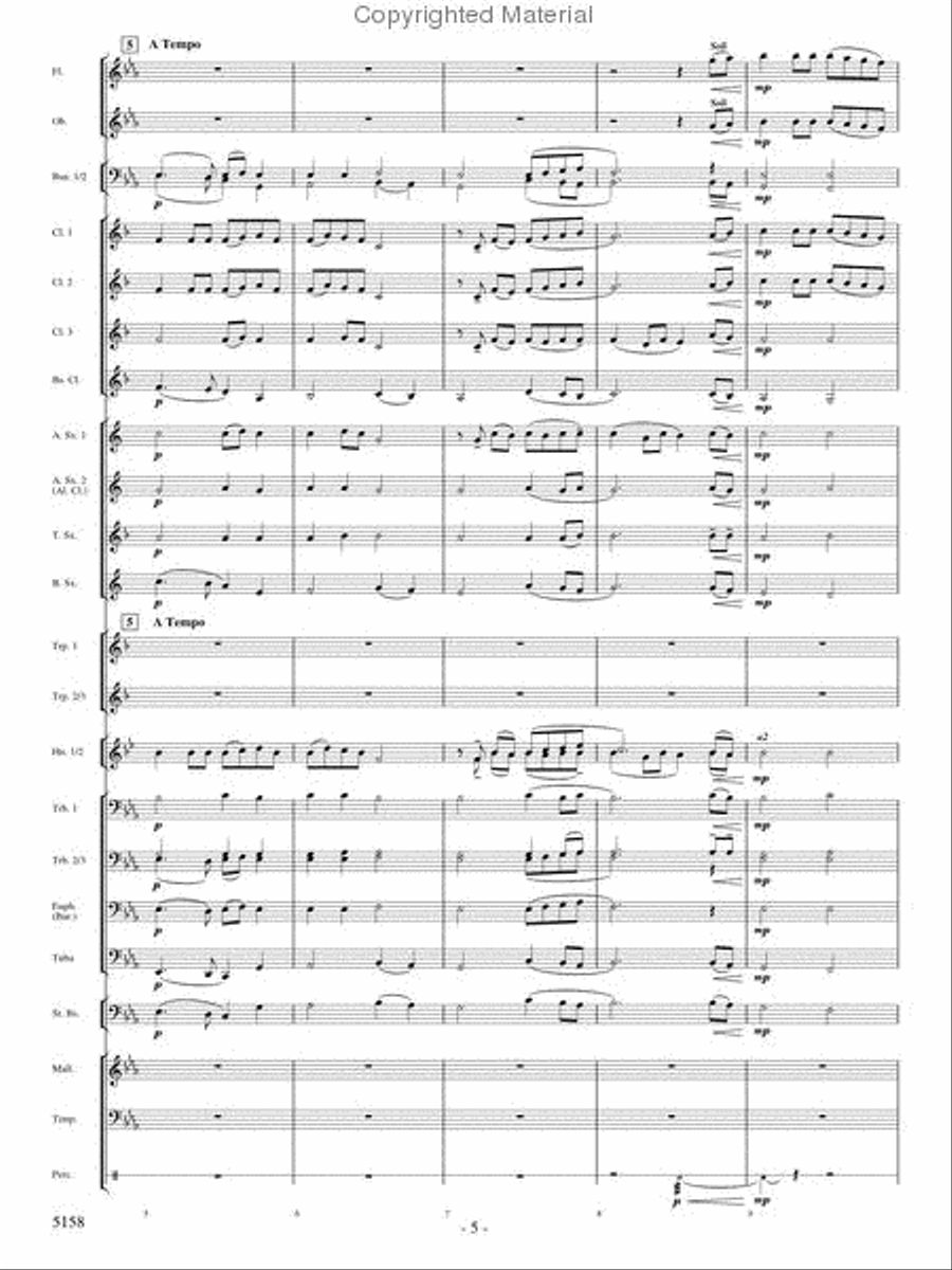 Lest We Forget Concert Band scores gallery preview page 3