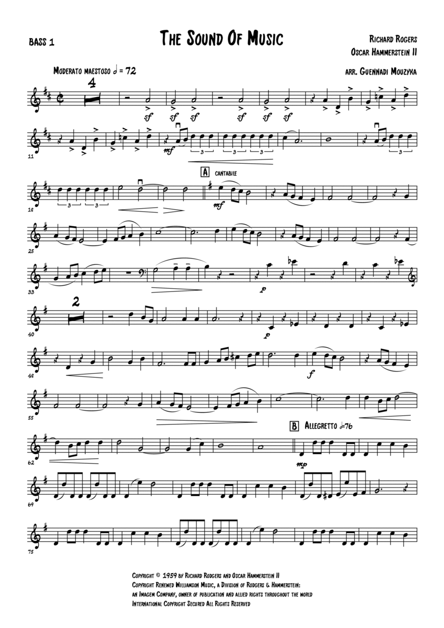 The Sound Of Music String Quartet scores gallery preview page 1