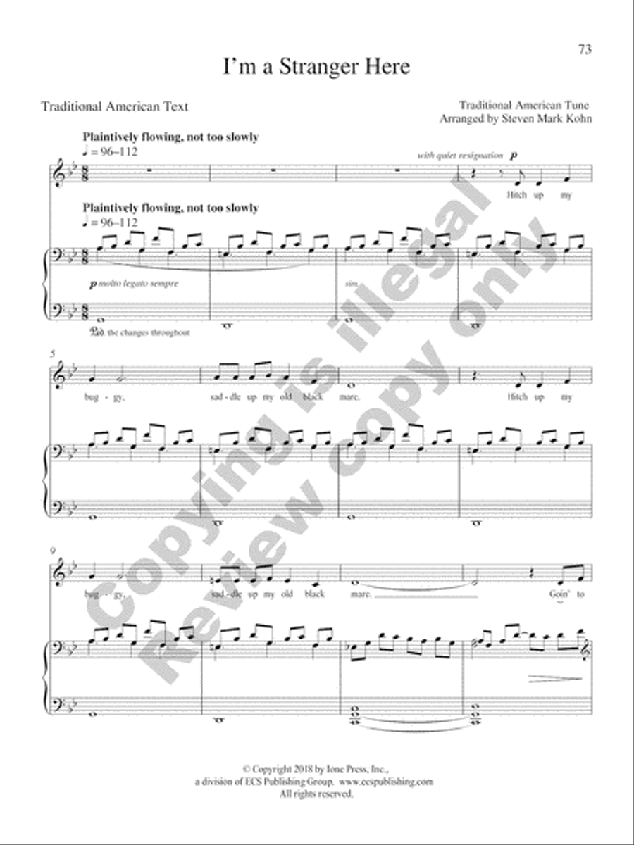 American Folk Set Low Voice scores gallery preview page 51