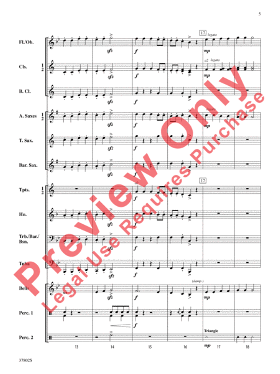 Huckleberry Hedgehog Huckleberry Hedgehog Concert Band scores gallery preview page 5