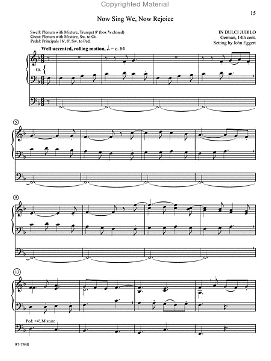 Carols for the Nativity: Nine Carol Settings for Organ Organ Solo scores gallery preview page 6