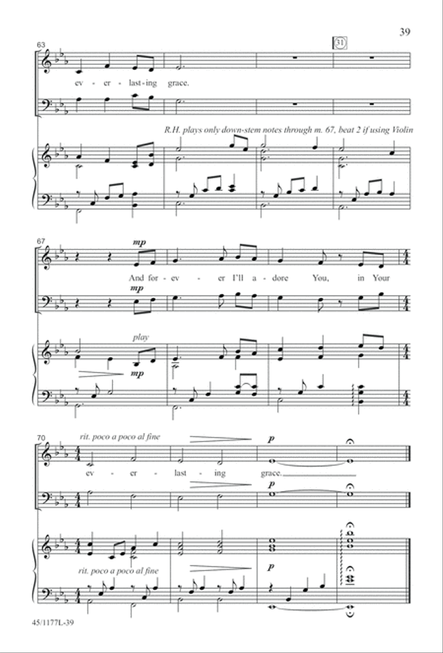 5 Getty Anthems for about 10 Singers 4-Part scores gallery preview page 40