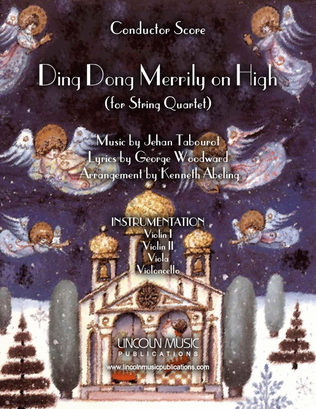 Book cover for Ding Dong Merrily on High (for String Quartet)