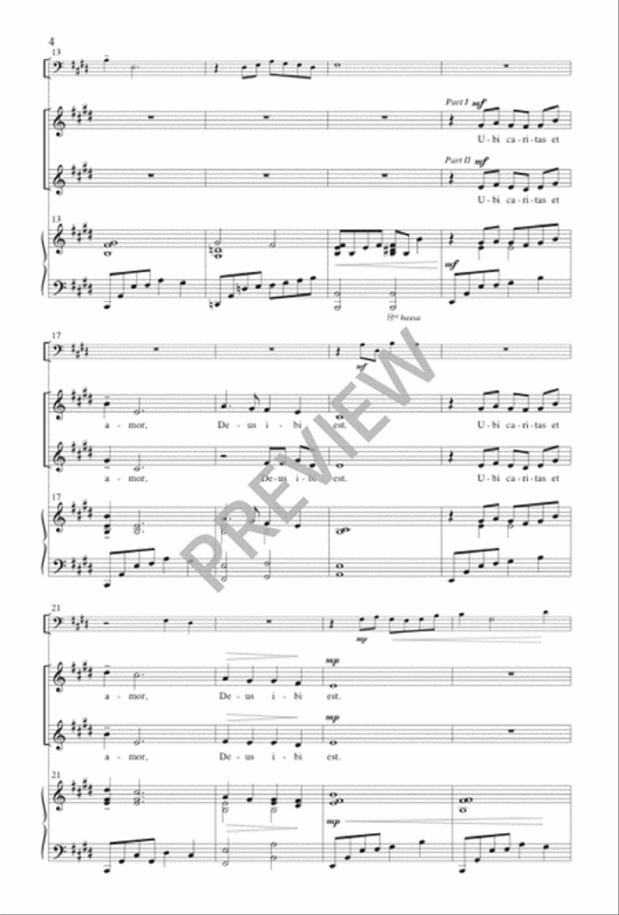 Ubi caritas 2-Part scores gallery preview page 5