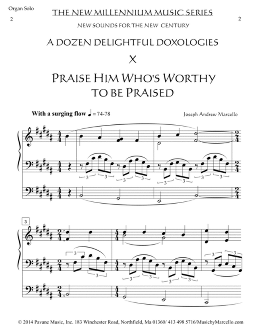 Delightful Doxology X - Praise Him Who's Worthy to Be Praised - Organ (B) image number null