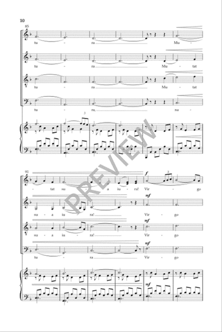 Ecce Novum (SATB) Divisi scores gallery preview page 11