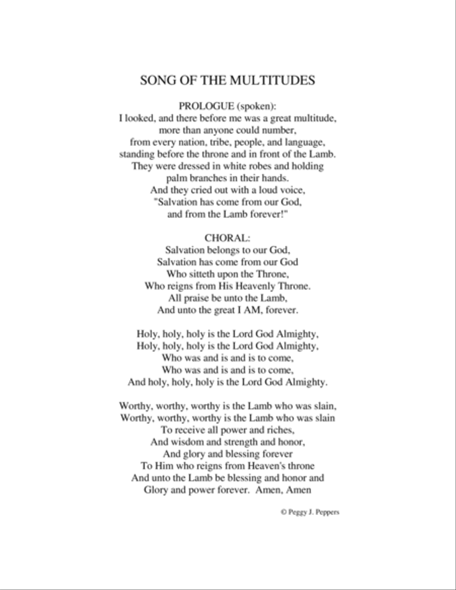 SONG OF THE MULTITUDES Divisi scores gallery preview page 2