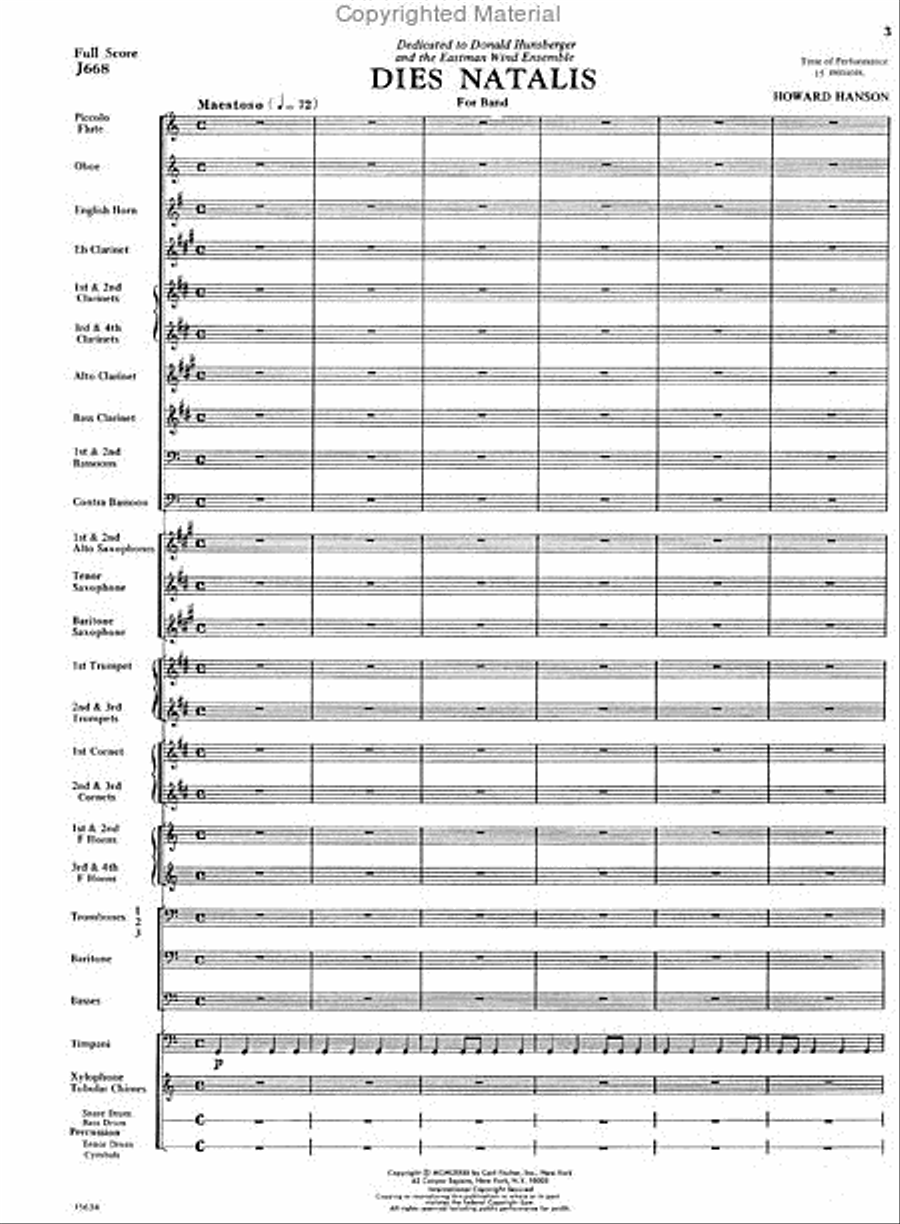 Dies Natalis Concert Band scores gallery preview page 2