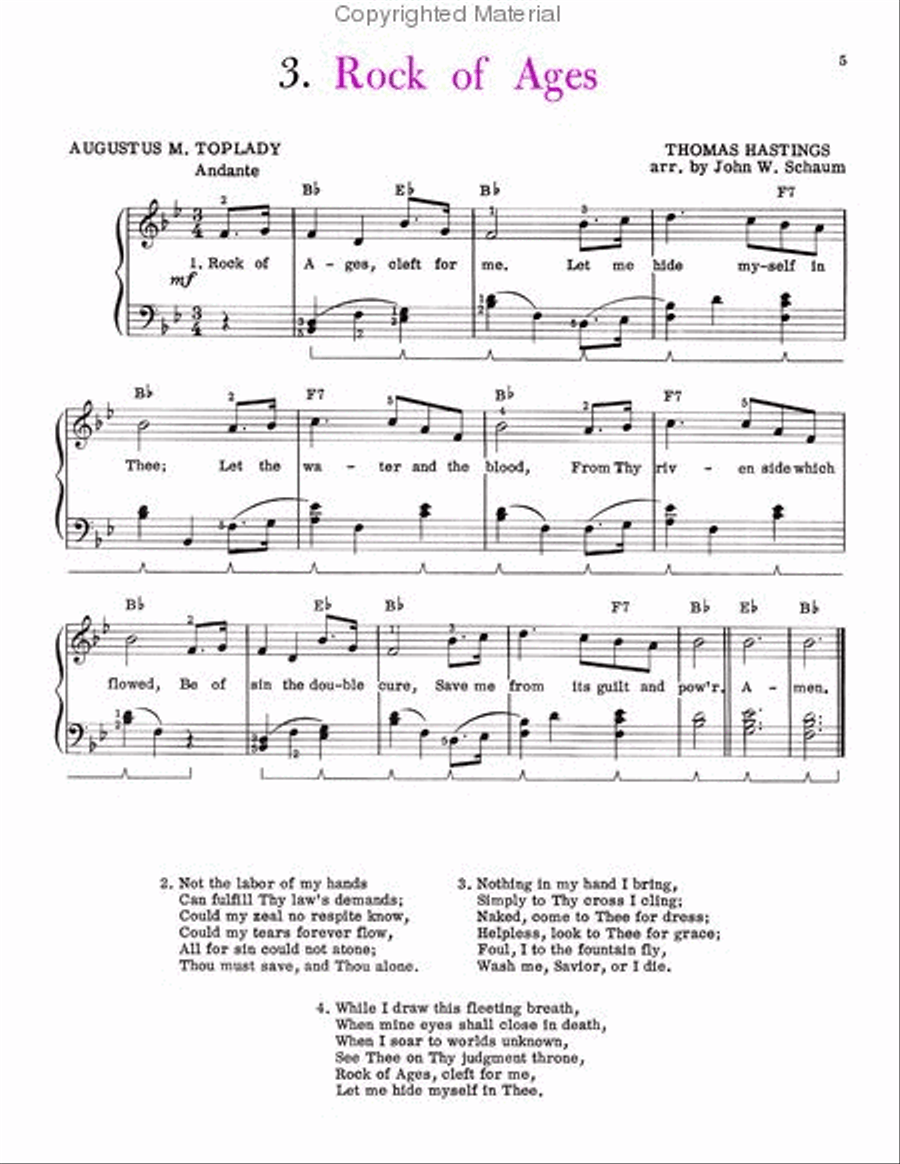 Hymns and Gospel Songs Piano Method scores gallery preview page 2