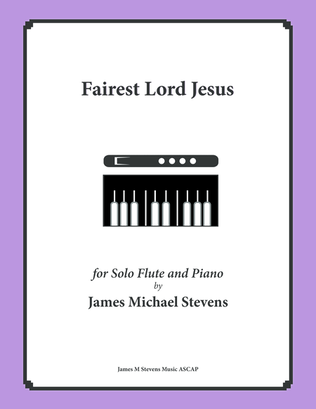 Book cover for Fairest Lord Jesus (Piano & Flute)