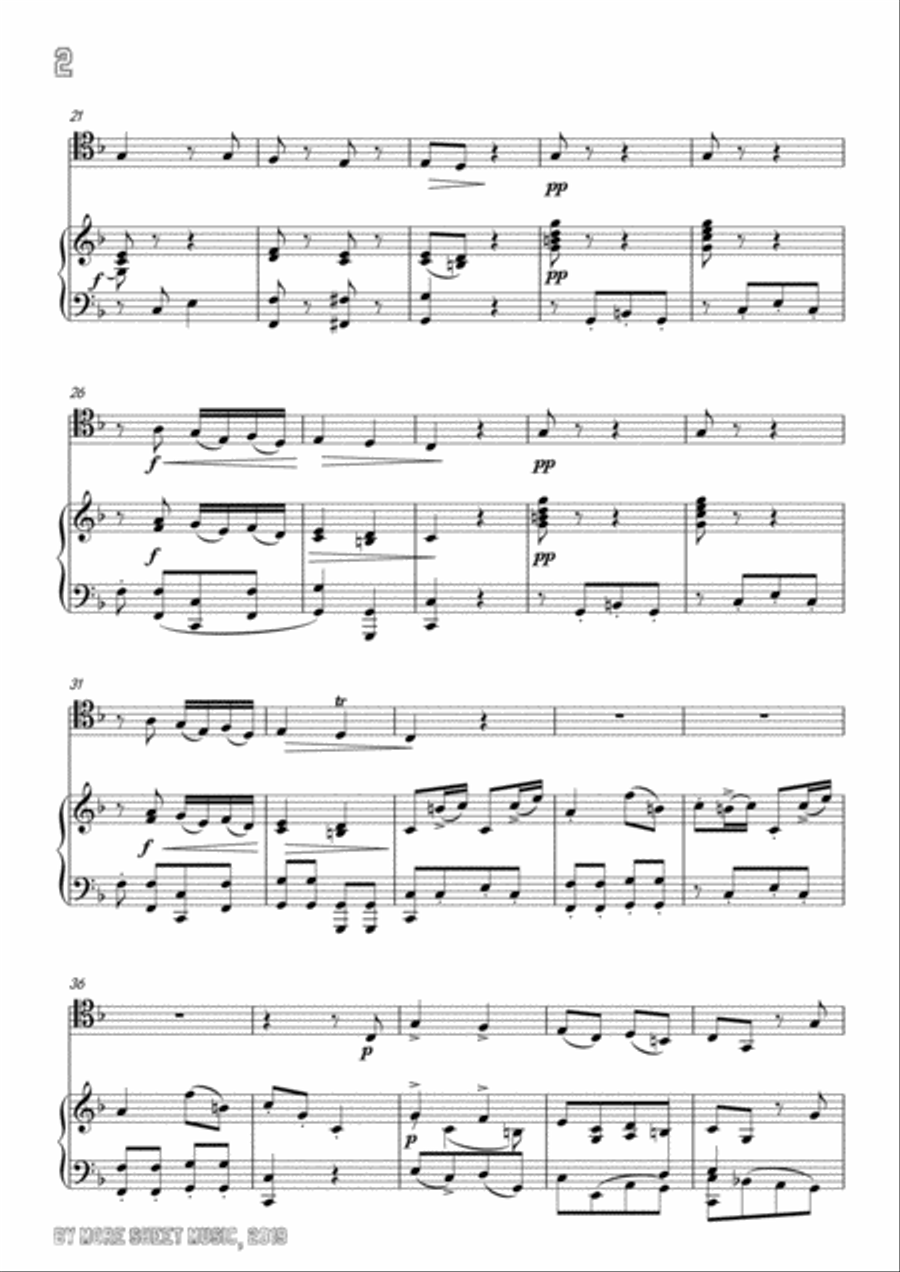 Pergolesi-Stizzoso,mio stizzoso,for Cello and Piano Piano scores gallery preview page 4