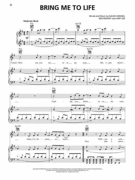 Alternative Rock Sheet Music Collection – 2nd Edition