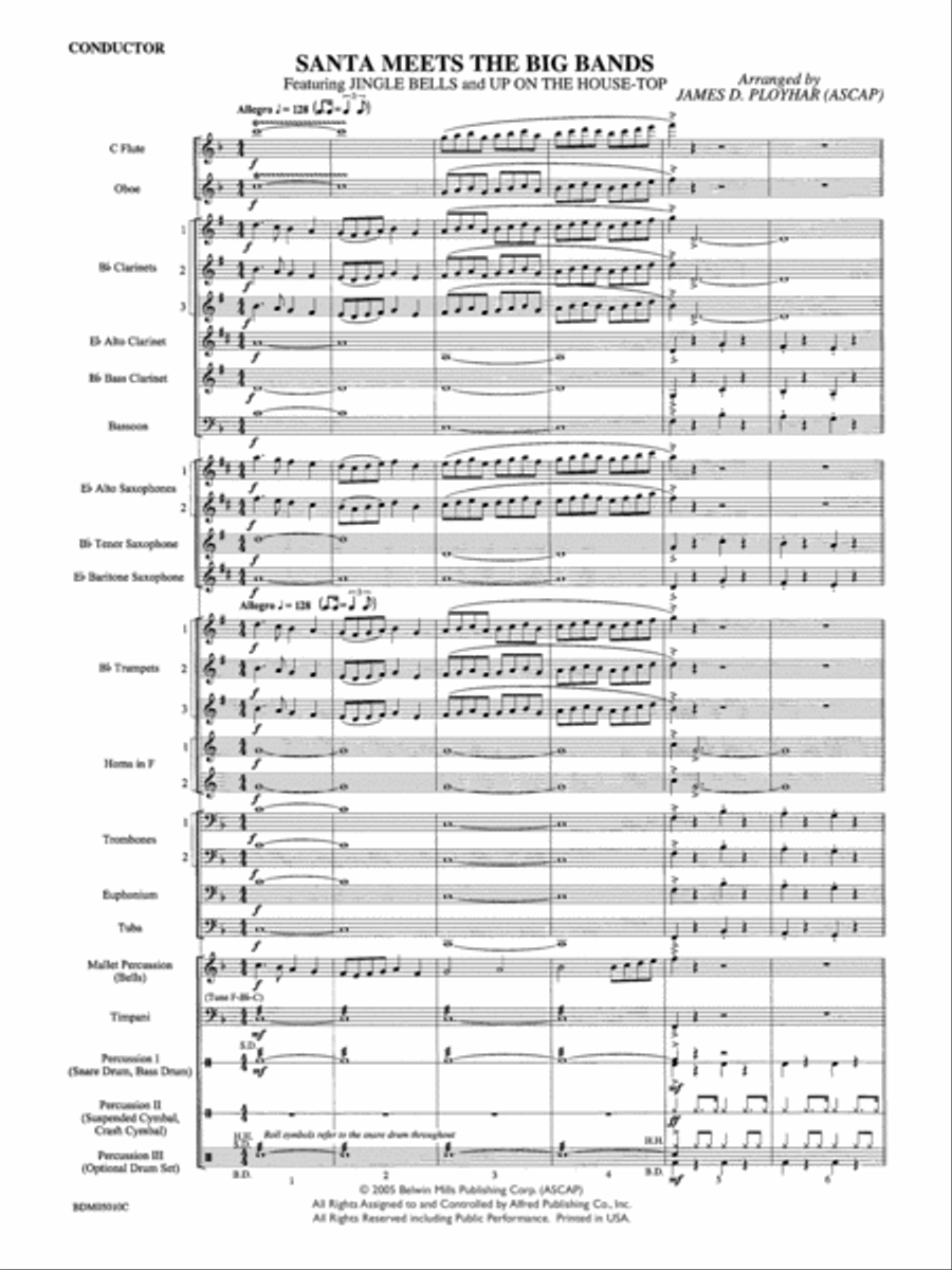 Santa Meets the Big Bands: Score Concert Band scores gallery preview page 2
