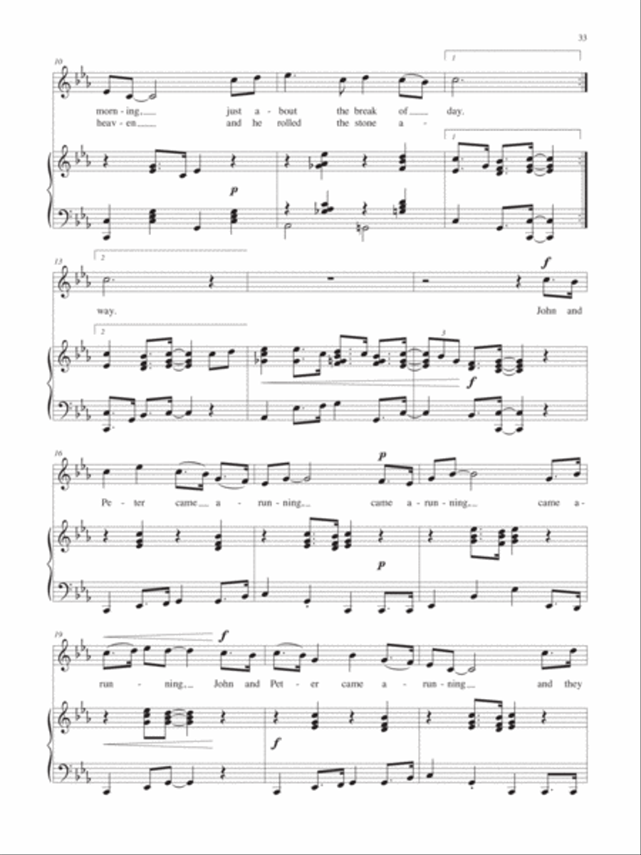 Children of the Heavenly Father: Three Swedish Folk Hymns for Medium Solo Voice Medium Voice scores gallery preview page 13