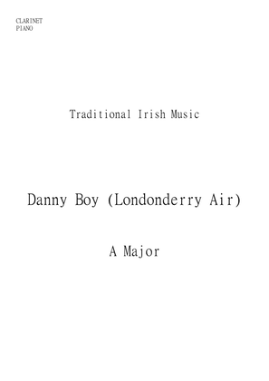 Danny Boy (Londonderry Air) Easy to Intermediate Clarinet and Piano duet in A major