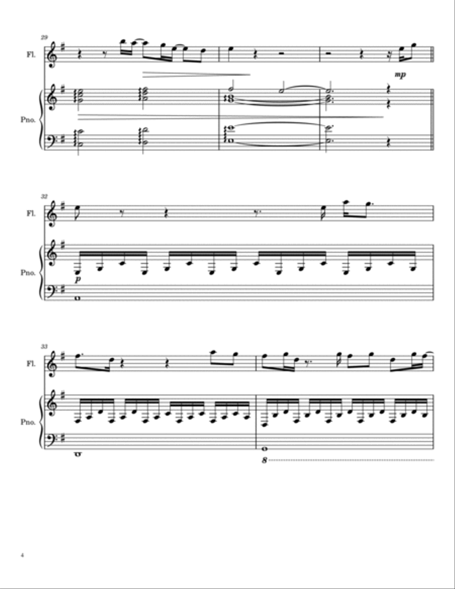 Break My Heart Again Flute Solo scores gallery preview page 4