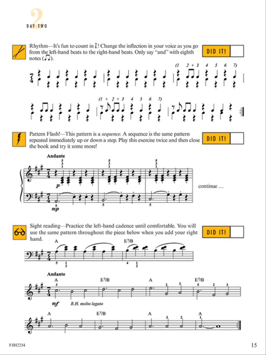 Sight Reading & Rhythm Every Day, Book 8 Piano Method scores gallery preview page 3