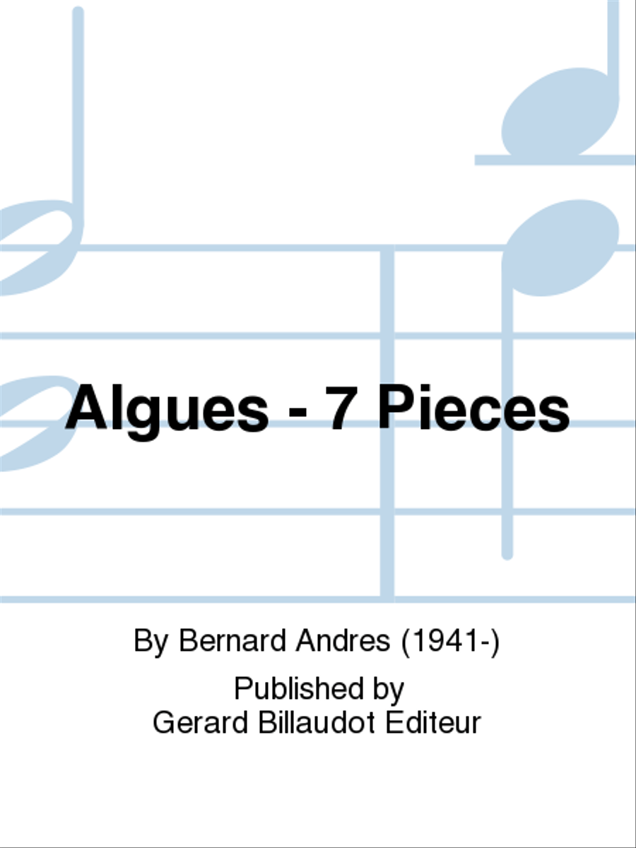Algues - 7 Pieces Algues - 7 Pieces Chamber Music scores gallery preview page 1