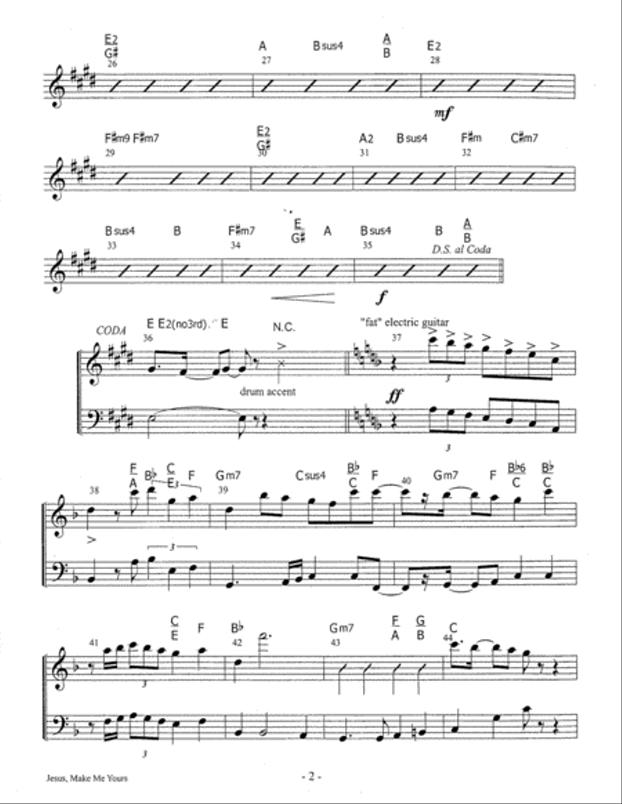 Jesus, Make Me Yours Set of Parts scores gallery preview page 3