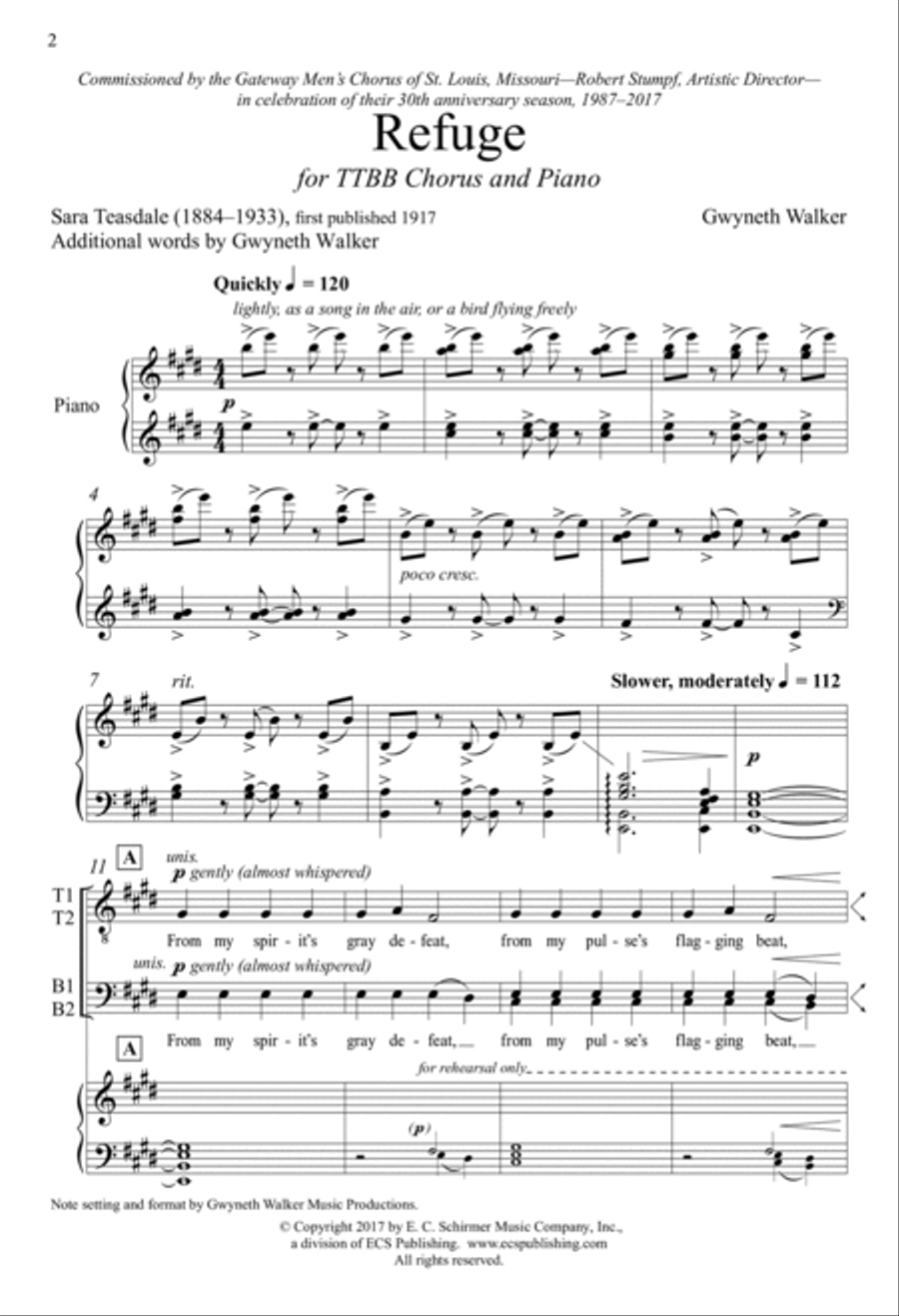 Refuge TTBB scores gallery preview page 2