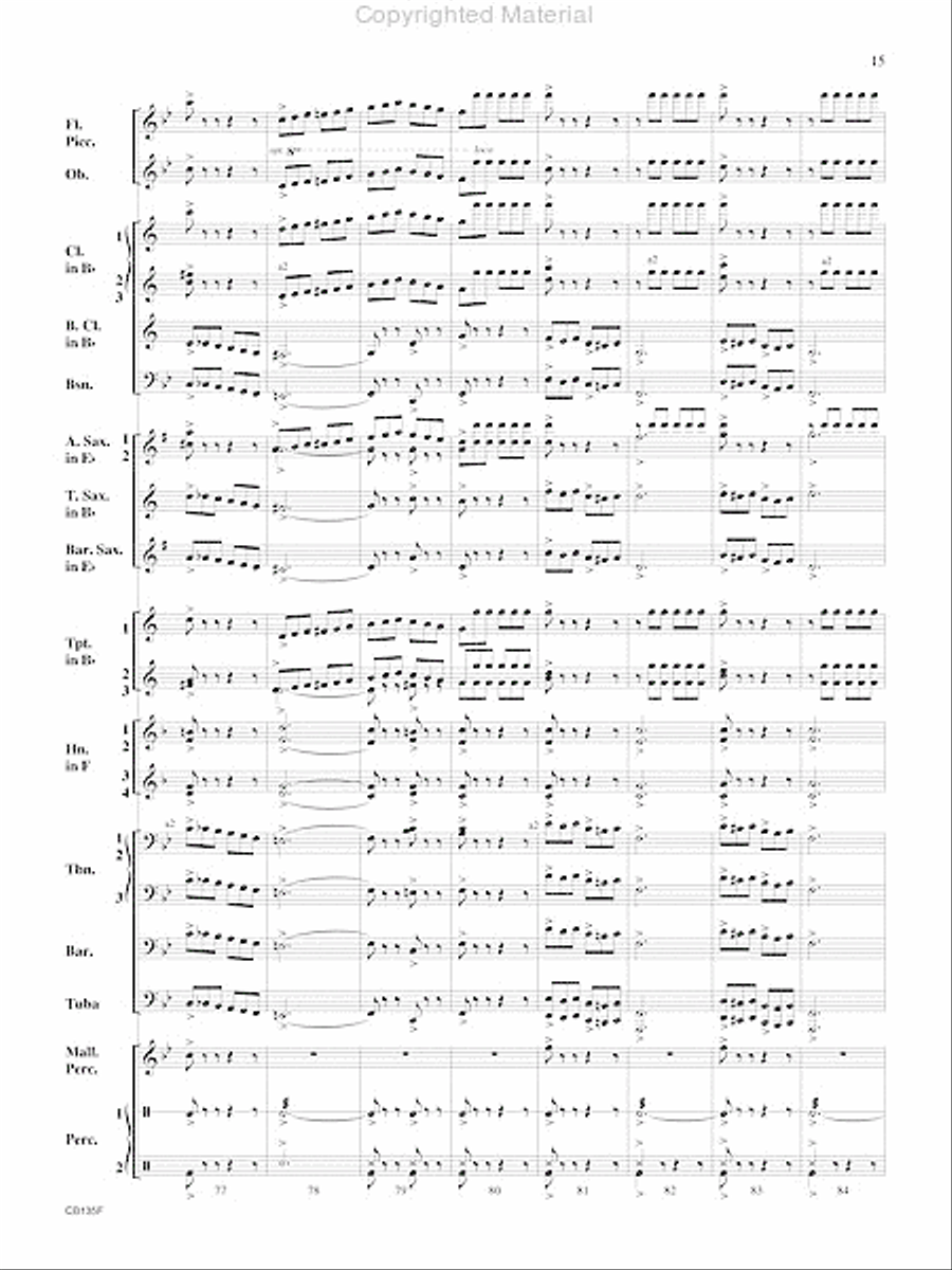 The President's March Concert Band scores gallery preview page 16