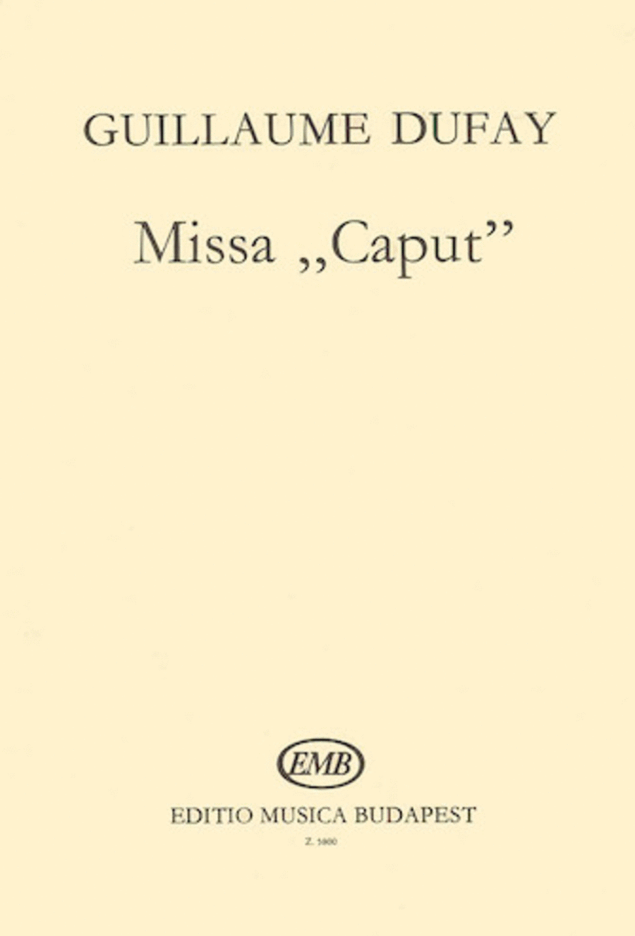 Missa “Caput” 4-Part scores gallery preview page 1