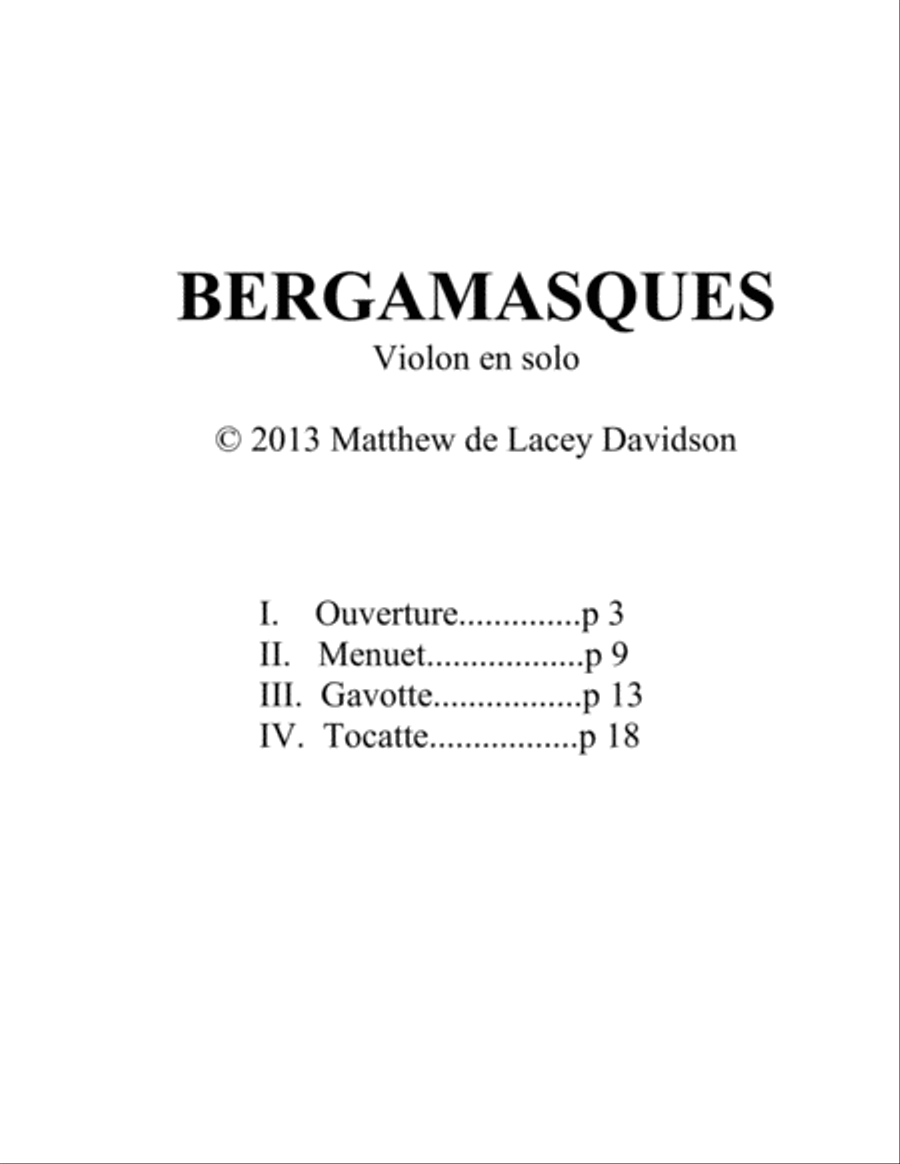[Davidson] Bergmasques Violin Solo scores gallery preview page 3