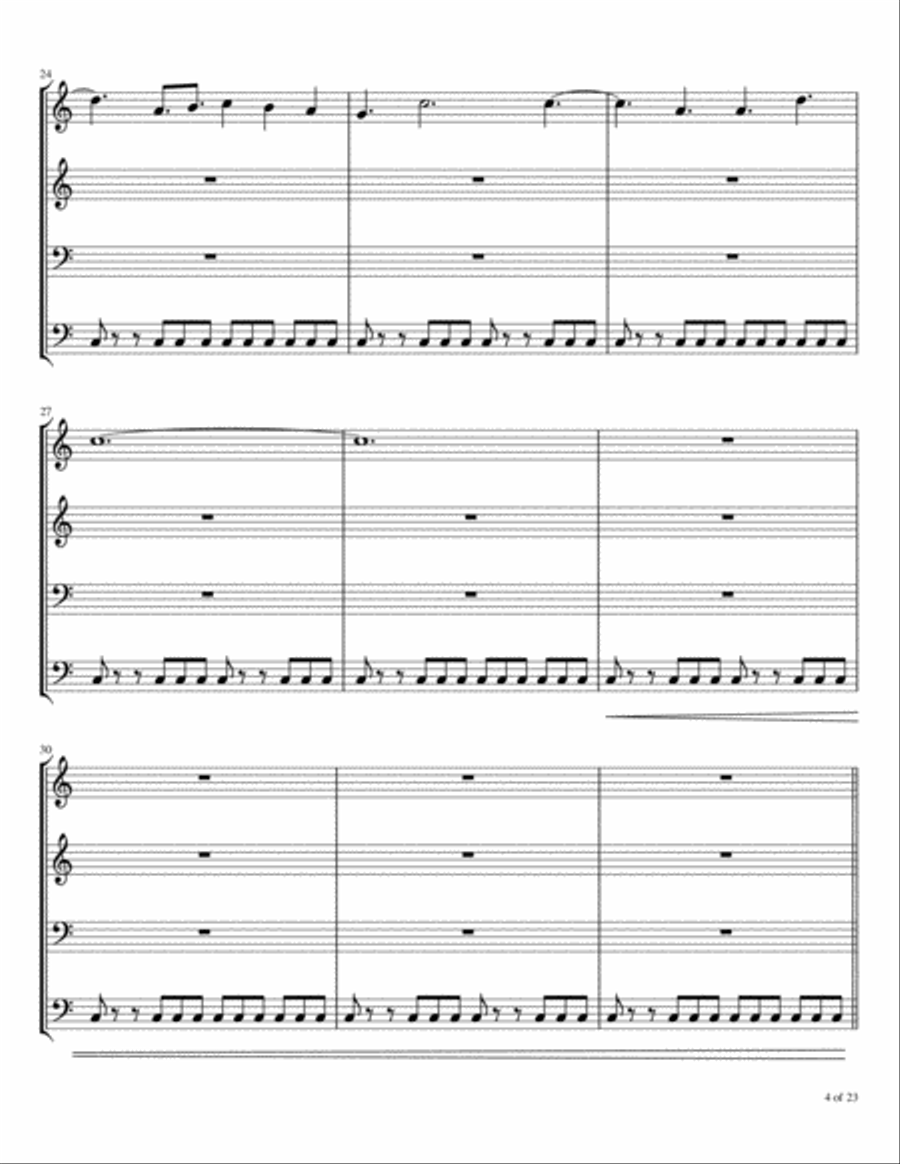 Quartet #9 Brass Ensemble scores gallery preview page 5