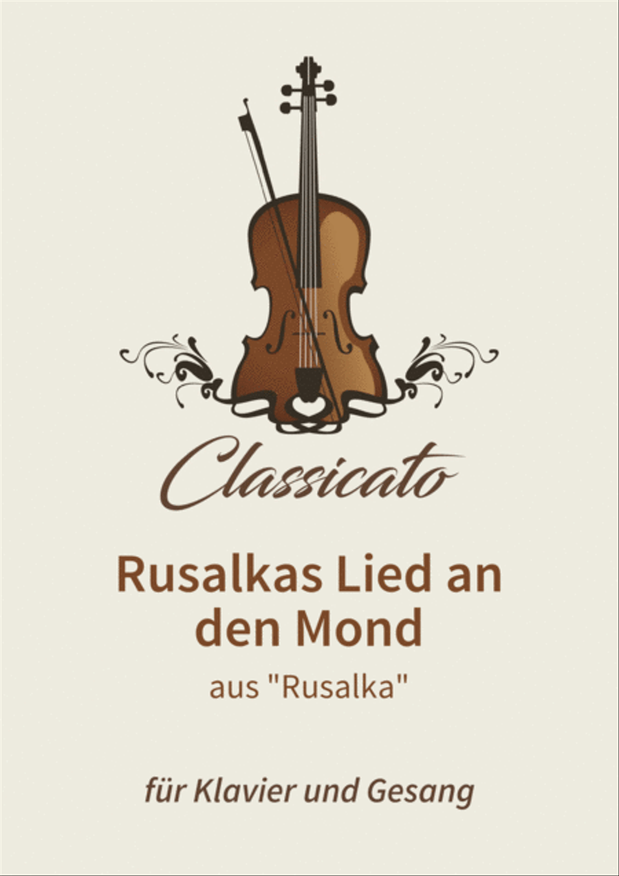 Rusalkas Lied an den Mond Piano, Vocal, Guitar scores gallery preview page 1