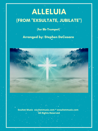 Book cover for Alleluia (from "Exsultate, Jubilate") (Bb-Trumpet solo and Piano)