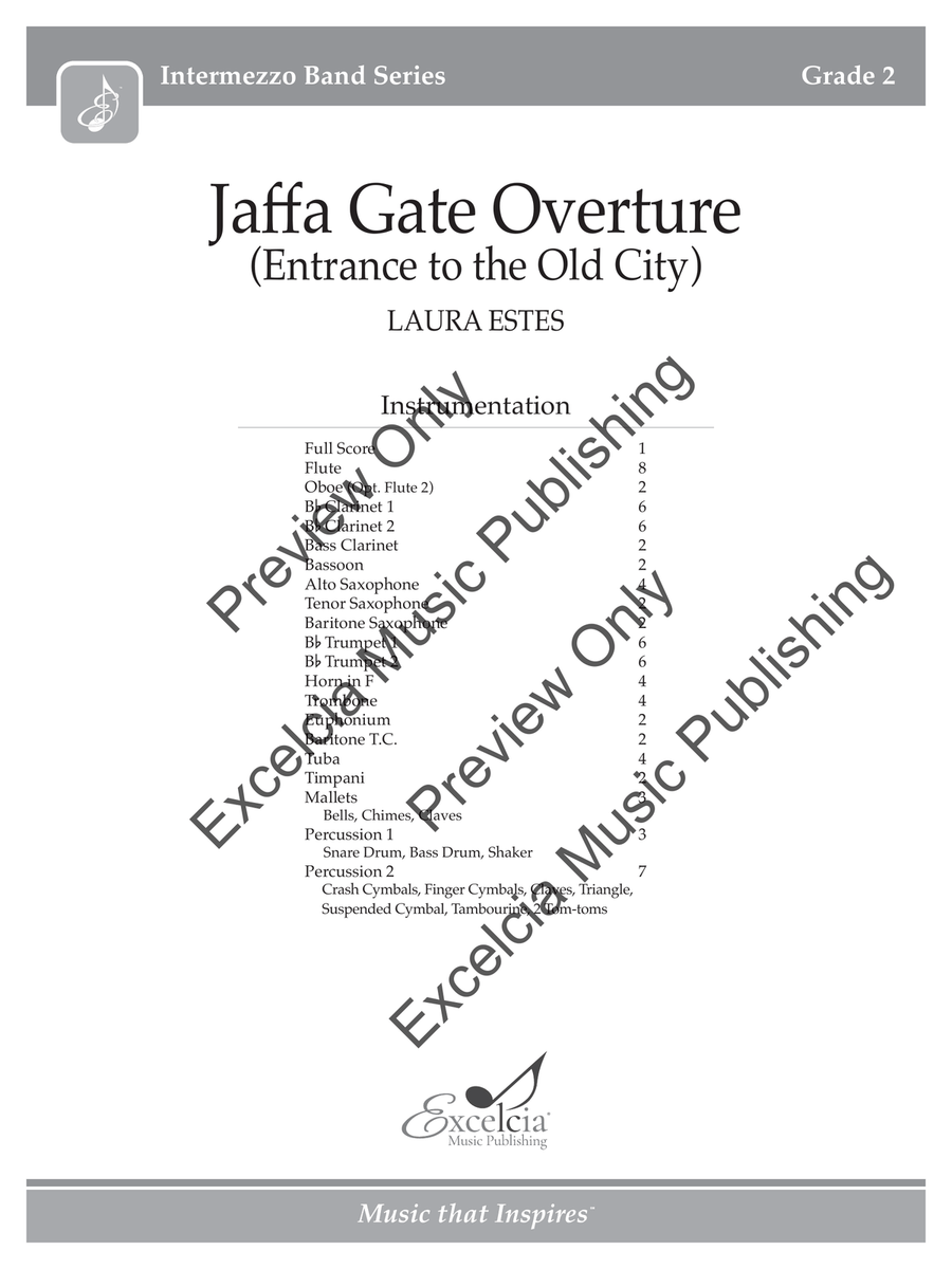 Jaffa Gate Overture (Score) Concert Band scores gallery preview page 2