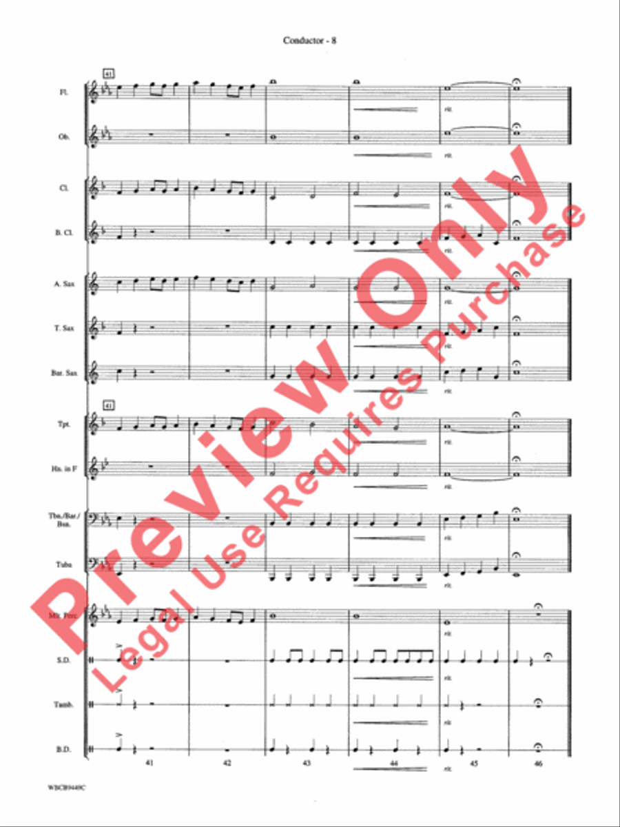The Lion Sleeps Tonight The Lion Sleeps Tonight Concert Band scores gallery preview page 10