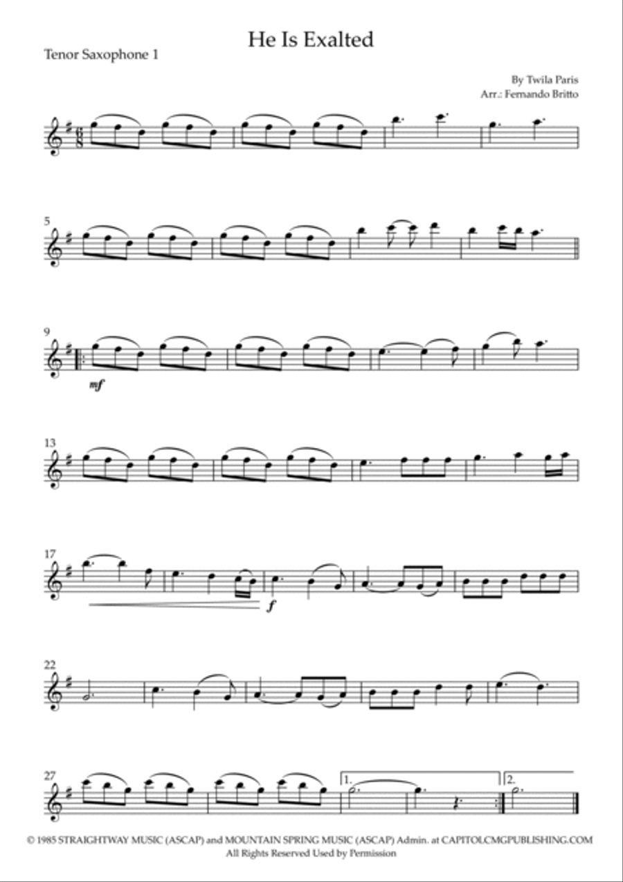 He Is Exalted He Is Exalted Woodwind Trio scores gallery preview page 3