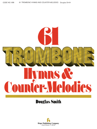 Book cover for 61 Trombone Hymns and Countermelodies, Vol. 1
