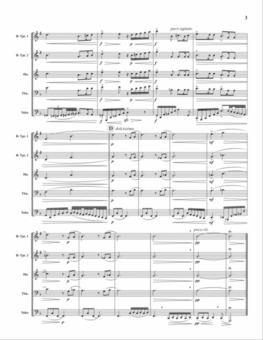 Improvisation Improvisation Brass Quintet scores gallery preview page 4
