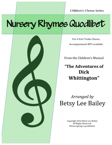 Nursery Rhymes Quodlibet, 4-Part Children's Chorus image number null
