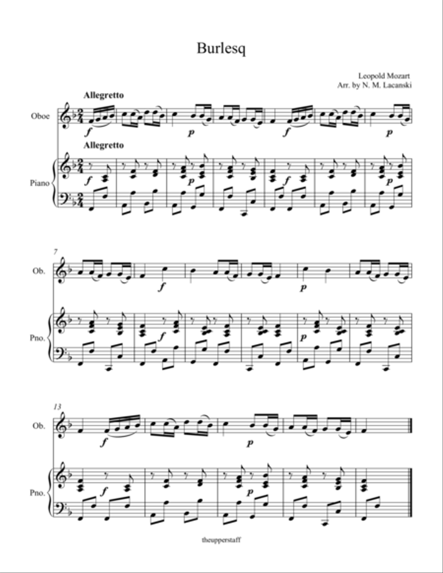 Burlesq Woodwind Duet scores gallery preview page 1