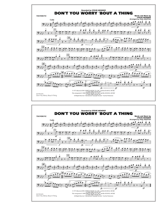 Book cover for Don't You Worry 'Bout A Thing - Trombone