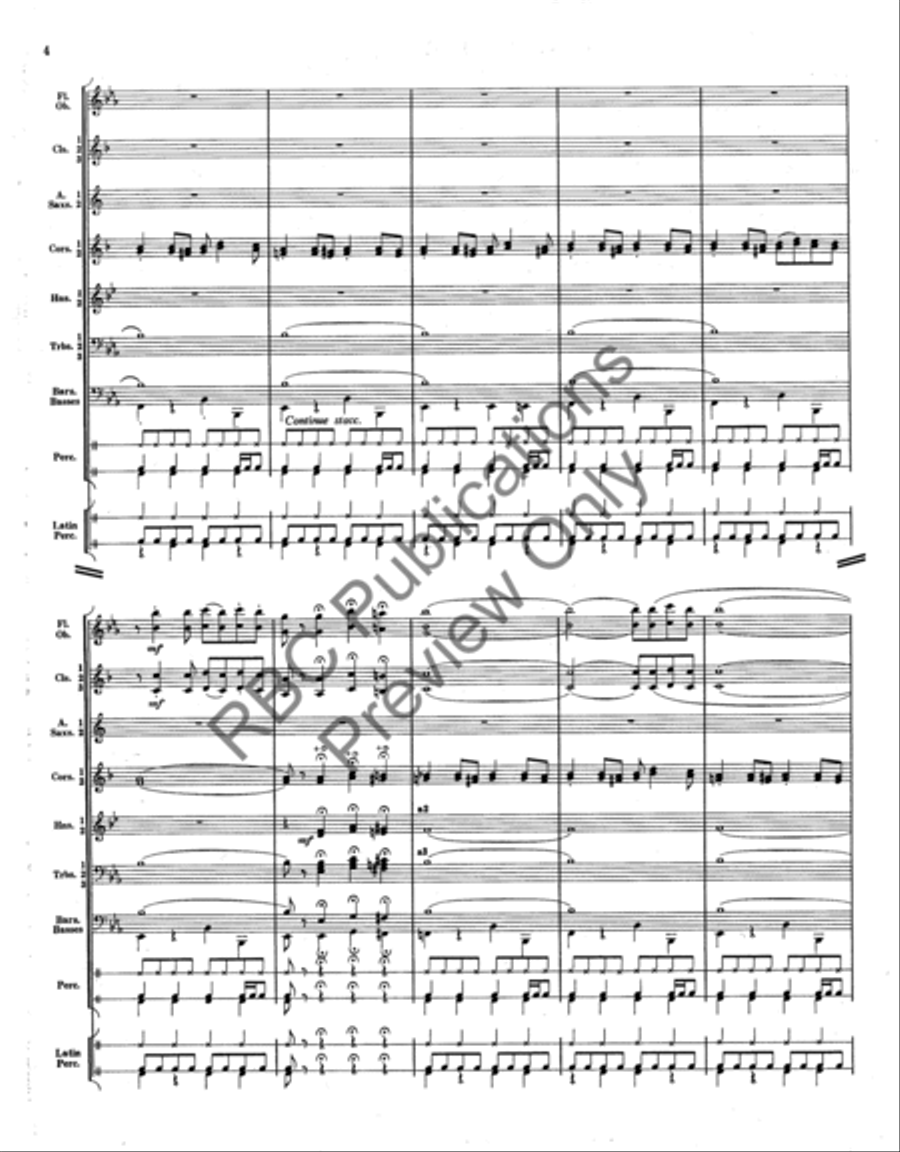 Wah Wah Juarez Concert Band scores gallery preview page 4