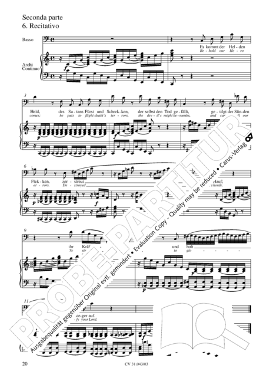 God goeth up with shouting (Gott fahret auf mit Jauchzen) 4-Part scores gallery preview page 21