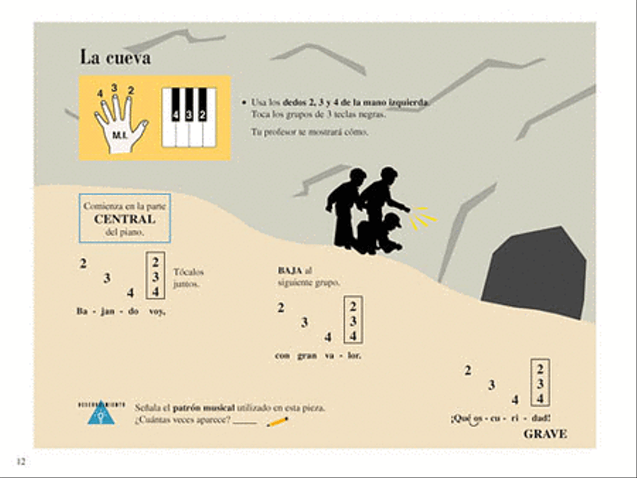 Lecciones y Teoría – Libro Uno de Dos Nivel Elemental 1 Piano Method scores gallery preview page 4
